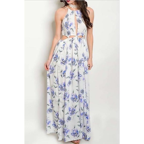 Free People Dresses & Skirts - Maxi Dress with Cut Outs - NEW